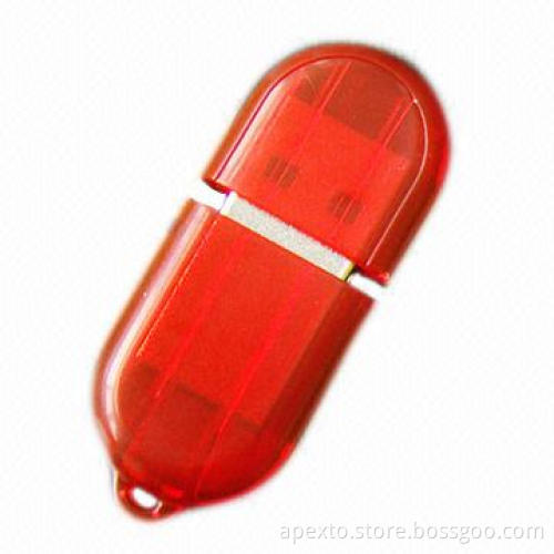 Plastic USB Flash Drive, Comes with Plug-and-play Function